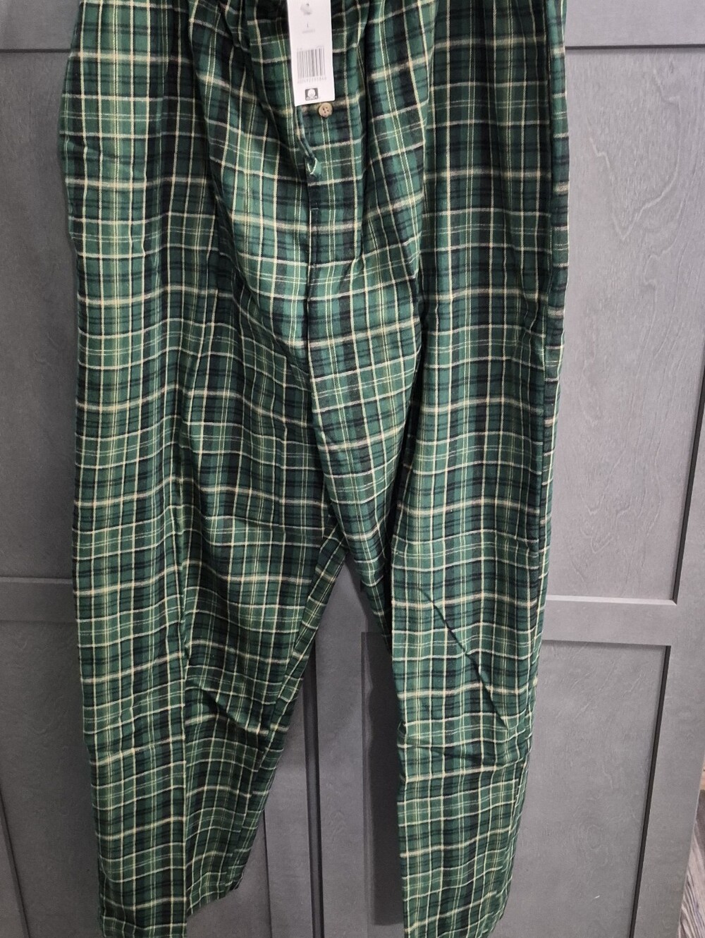 Saddlebred Mens Green Plaid Lounge Pants